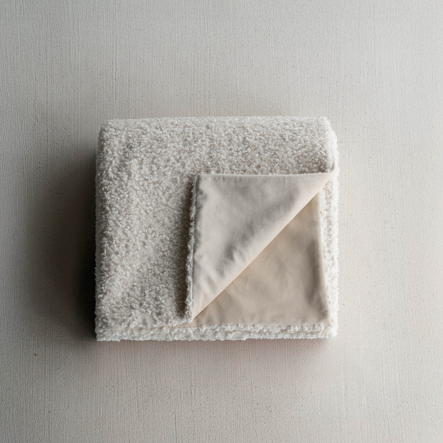 Minimal White Throw Blanket