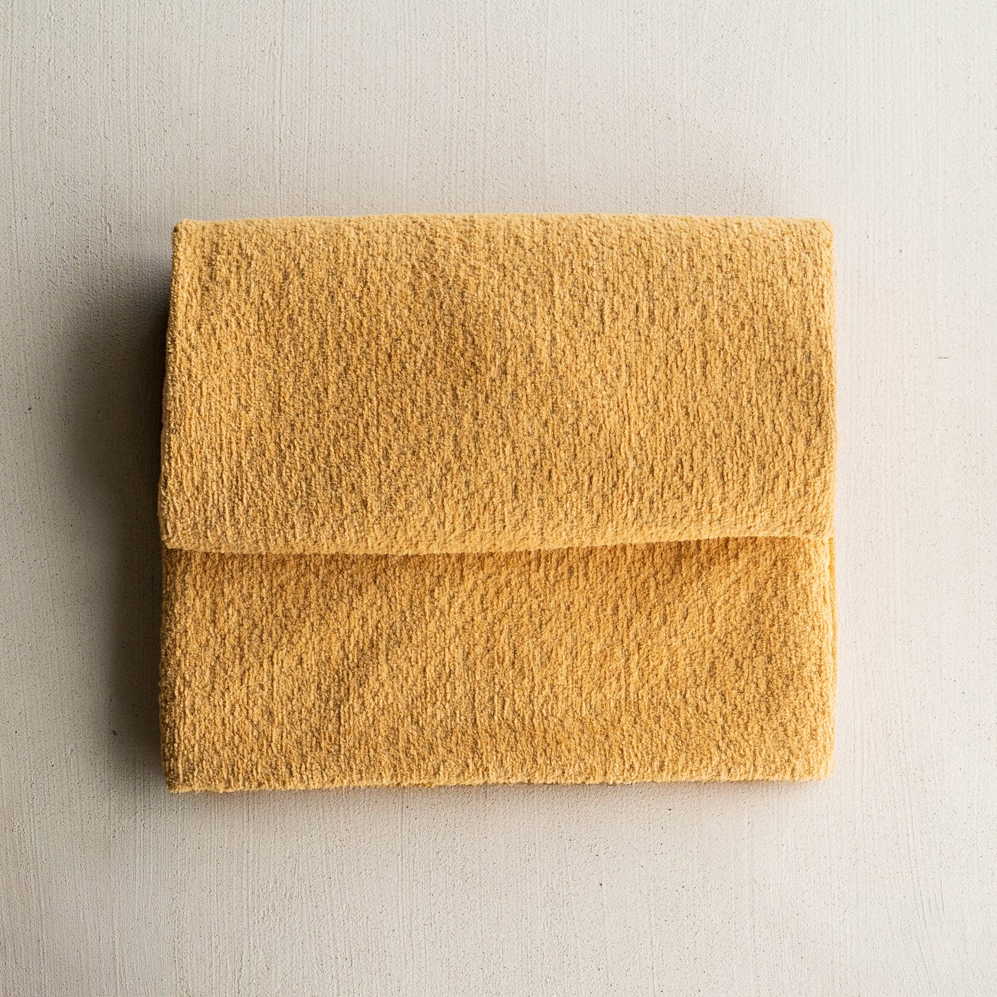 Ridge Mustard Yellow Throw Blanket - 195x132cm