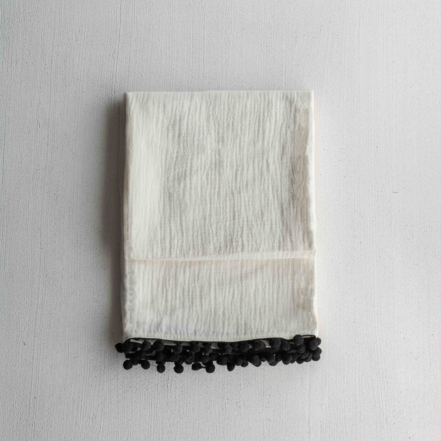Blush White Throw Blanket