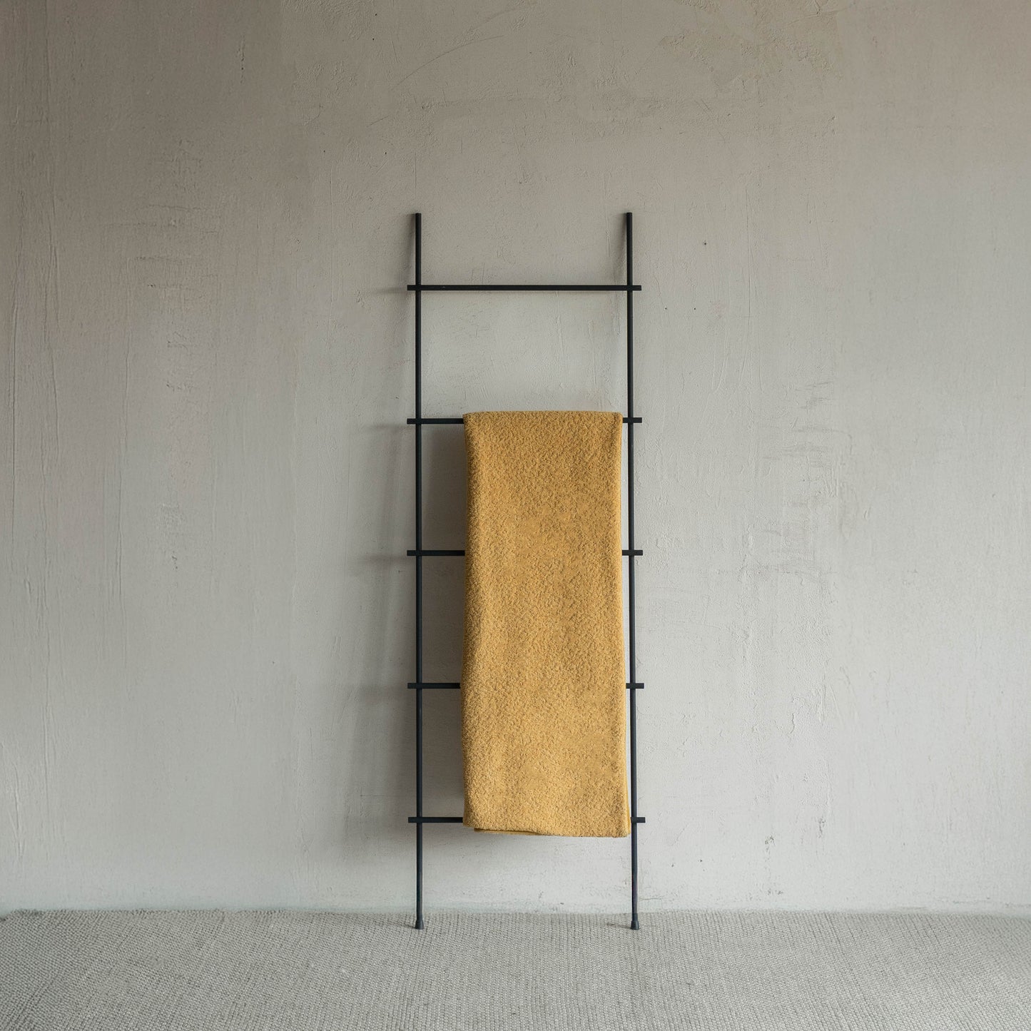 Ridge Mustard Yellow Throw Blanket - 195x132cm
