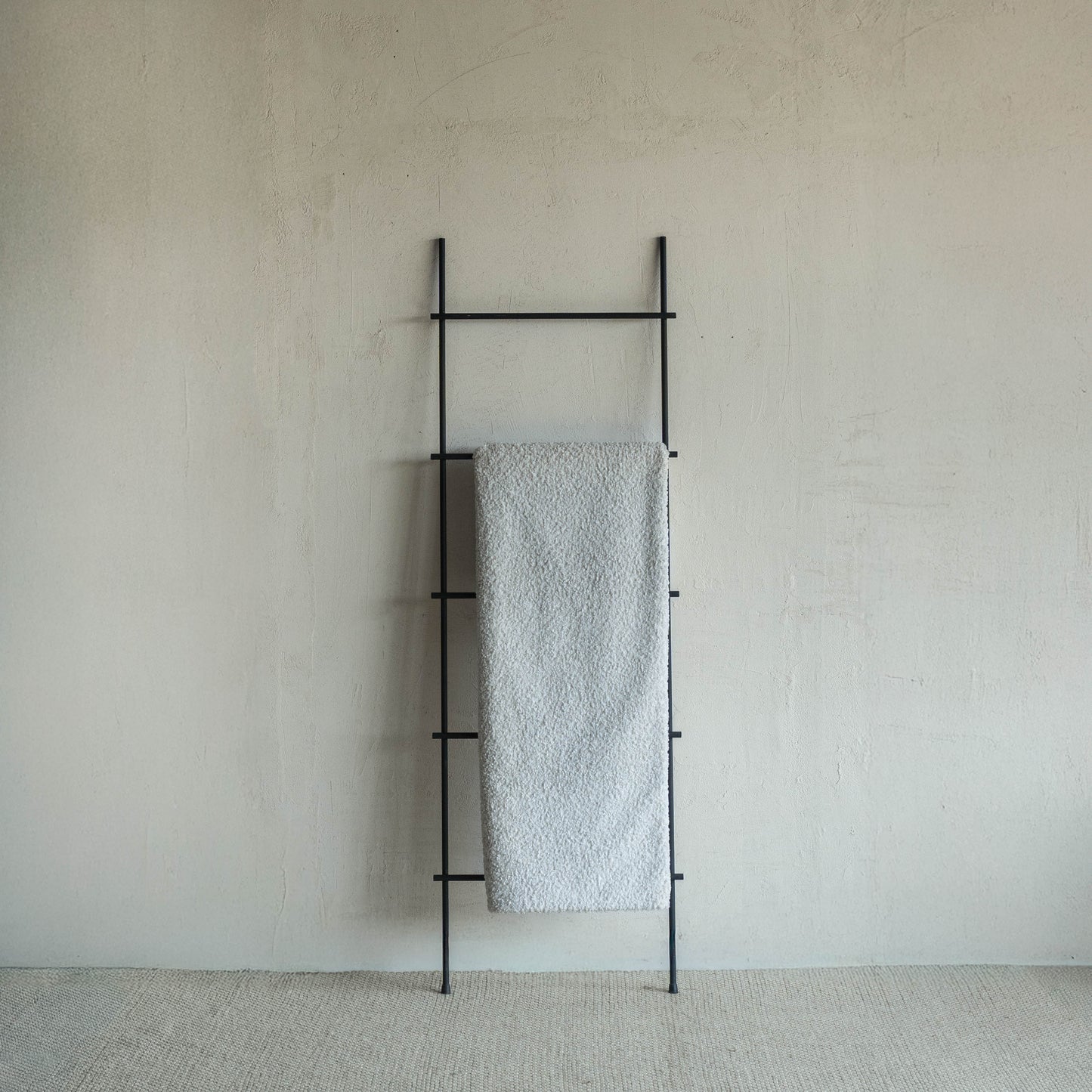 Minimal White Throw Blanket