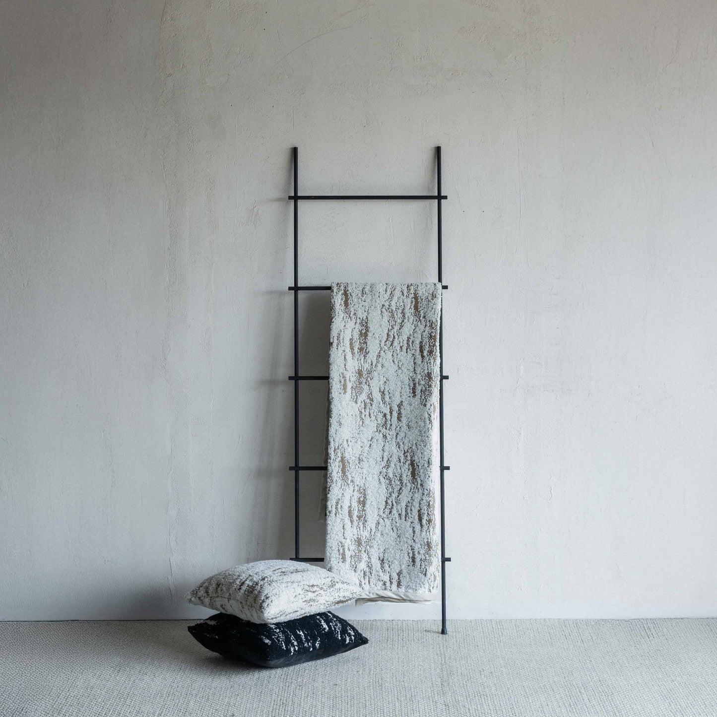 Textured Soft White Throw Blanket